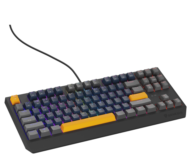 Genesis THOR 230 TKL NAVAL BLUE POSITIVE US RGB MECHANICZNA OUTEMU NKG-2163 - 1351041 - zdjęcie 3